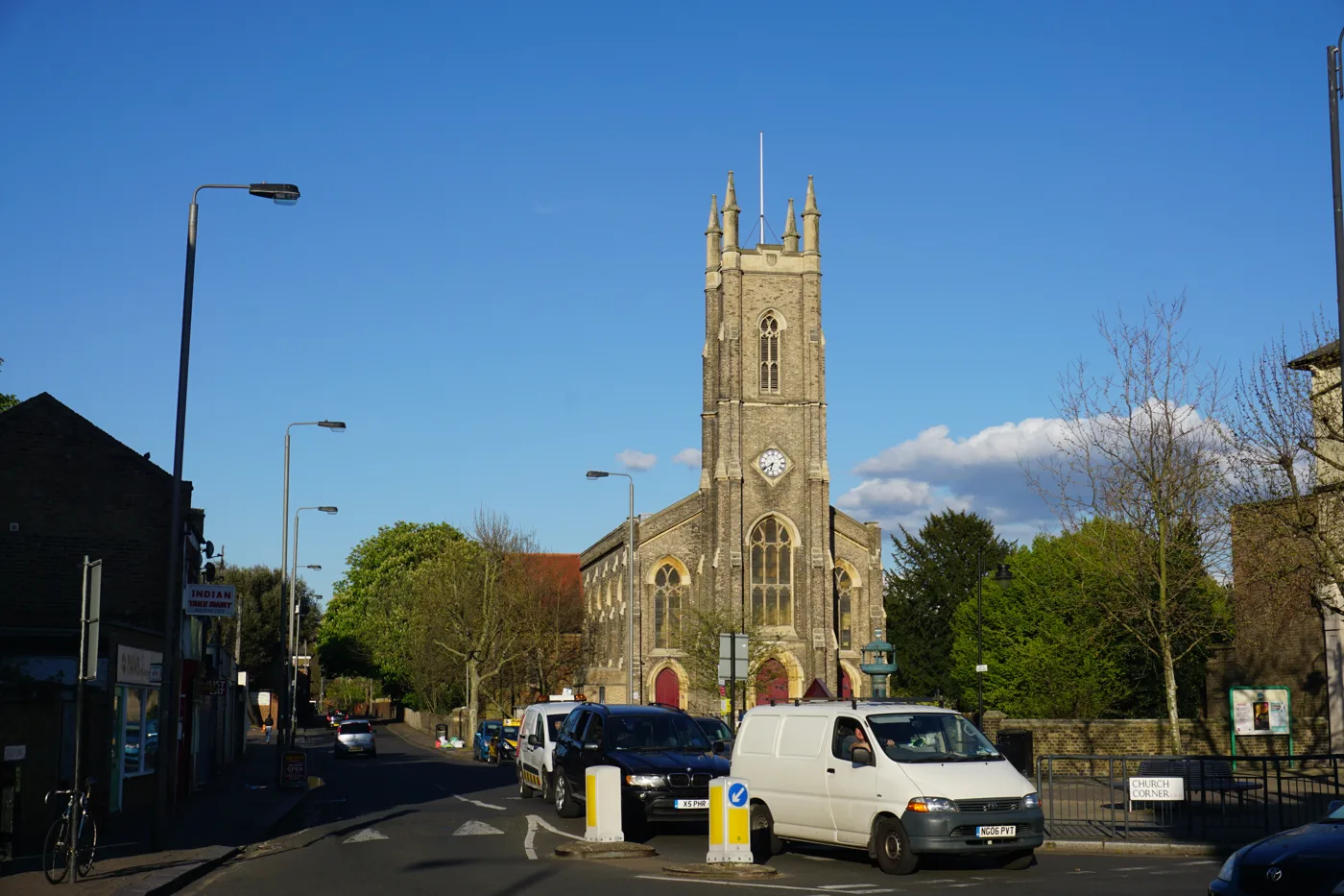 St Nicholas Church on Church Lane, Tooting, whose grounds host the town's Christmas market and tree switch-on