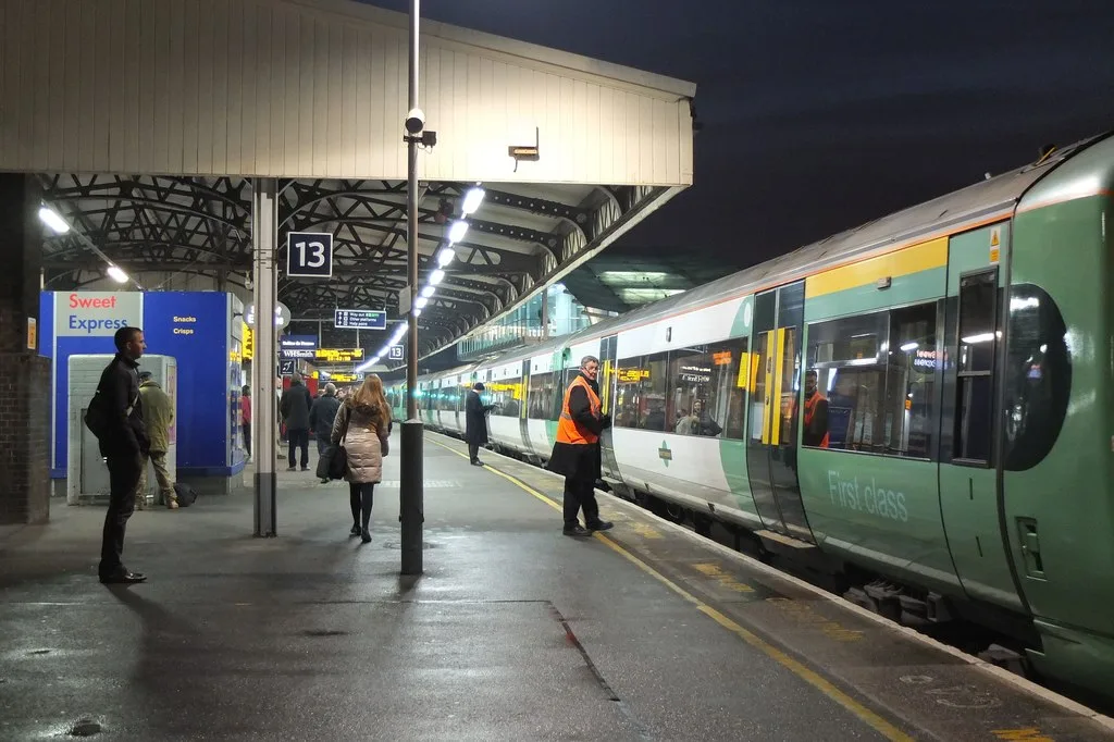 A Southern train at Clapham Junction, where SWR advised passengers to change for Victoria during last year's Christmas closures